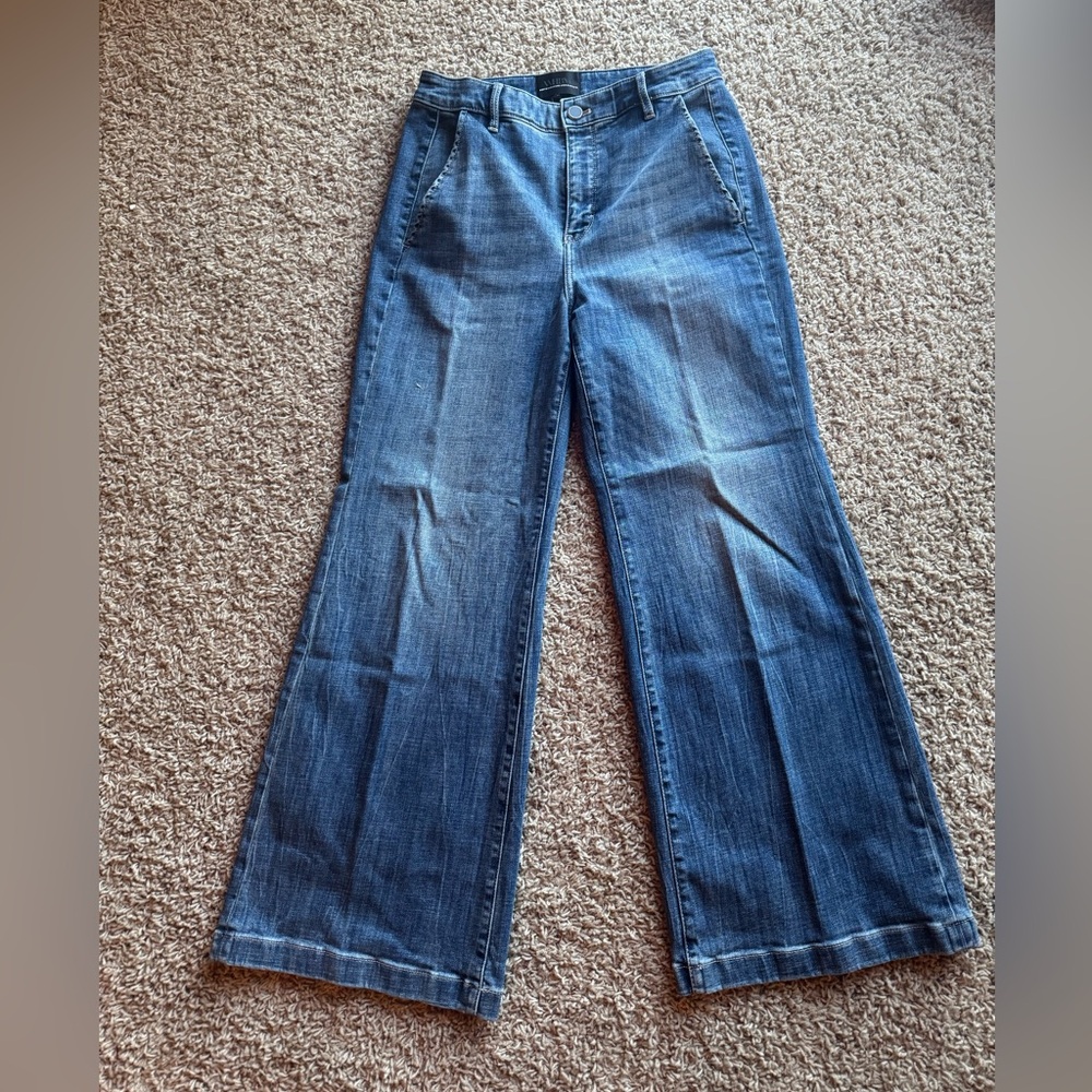White House Black Market Blue Flare Jeans